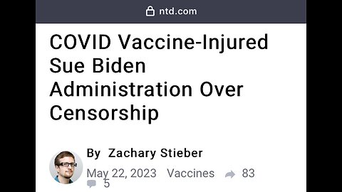 Captioned - COVID Vaccine-Injured Sue Biden Administration Over Censorship