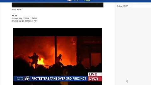 Precinct 3 Burns to the ground in Minneapolis No Fire Department No National Guard 5-28-2020