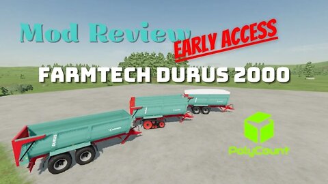 FarmTech Durus 2000 / Mod Review / Early Access / PolyCount / FS22 / LockNutz