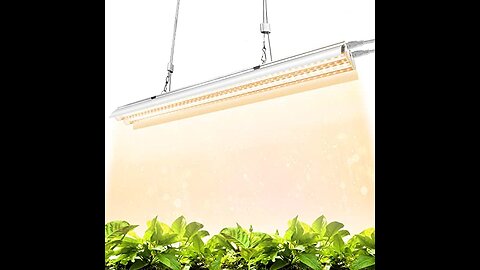 Barrina Grow Light Bulb, 96W(4 x 24W, 600W Equivalent), Full Spectrum 2FT LED Grow Light, 2-Row...