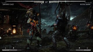 Mortal Kombat X: Johnny Cage (A-List) vs Kotal Kahn (Sun God) - 1440p No Commentary