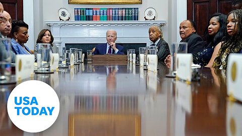 Biden meets with MLK's family on anniversary of March on Washington #Shorts