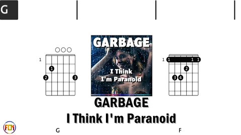 GARBAGE I Think I'm Paranoid FCN GUITAR CHORDS & LYRICS