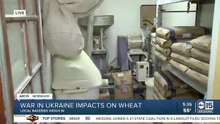 War in Ukraine impacts wheat supply