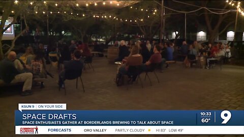 Space enthusiast gather at local brewery to talk about space