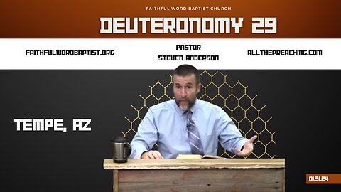 Deuteronomy 29 | Pastor Steven Anderson | January 31, 2024