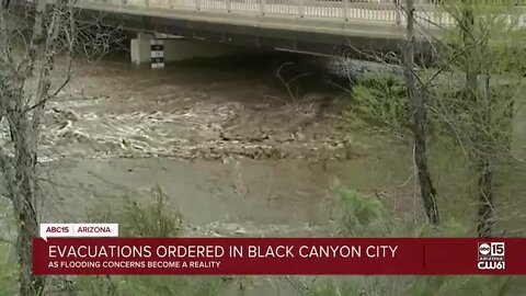 Evacuations ordered in Black Canyon City due to flooding