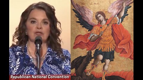 Prayer to St. Michael the Archangel onstage at the RNC