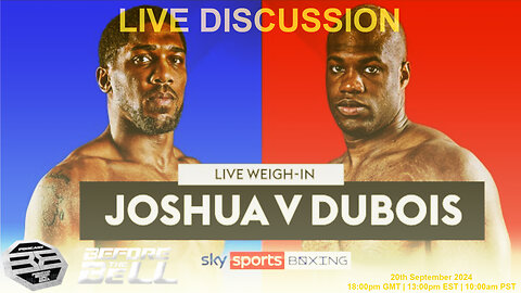 Anthony Joshua vs Daniel Dubois: Weigh In | LIVE COMMENTARY