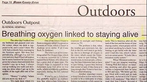 Breathing Oxygen Linked To Staying Alive!