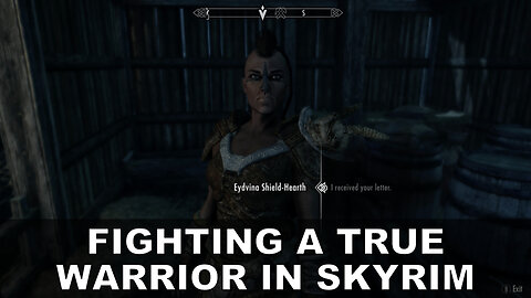 Fighting A True Warrior In Skyrim