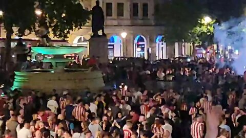 Sunderland fans trafalger square