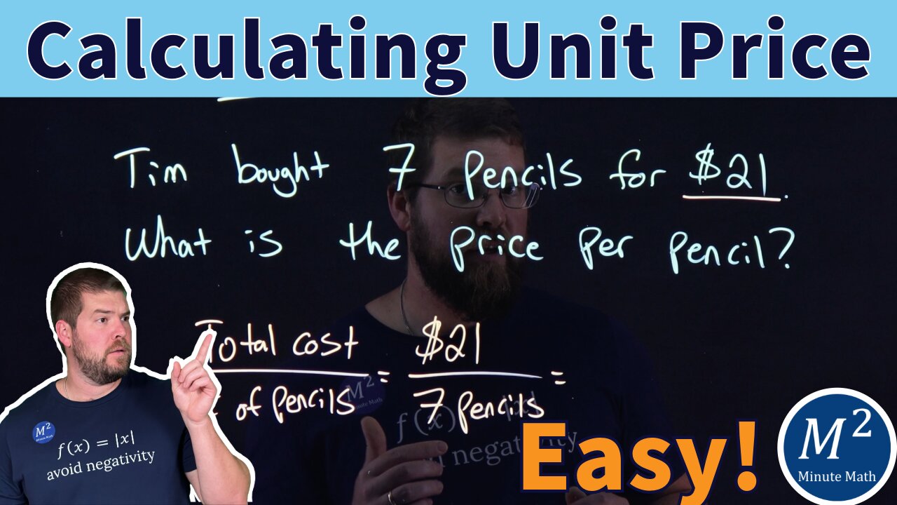 Finding Unit Prices How Much Does One Pencil Cost?