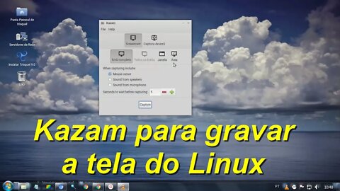 Como instalar e usar o programa gratuito Kazam. Gravar o Desktop do Linux. Gravar a tela do Linux