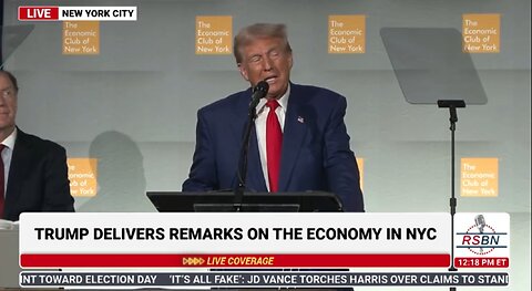 FULL SPEECH President Trump Gives Remarks at The Economic Club of New York - 9 5 24