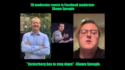 Reaction to Shawn Speagle Facebook moderator