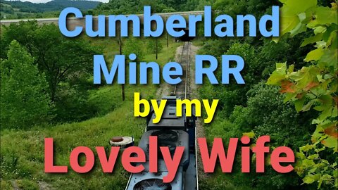 My wife railfanning the Cumberland Mine RR