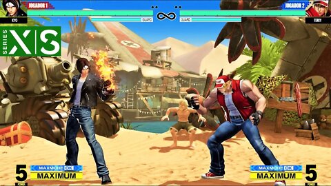 Kyo kusanagi vs Terry Bogard (Hardest AI) - KOF XV