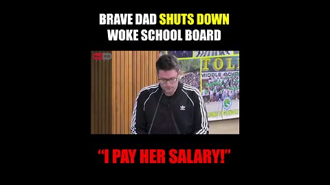 California father refused to let the woke school board silence him and not let his voice be heard.