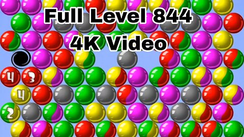 Bubble shooter game video || Full level 844 (4k)