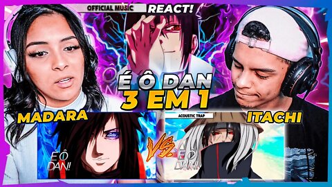 (3 em 1) Dan Rap | Raps do Madara, Sasuke e Itachi | [React Rap Nerd] 🔥