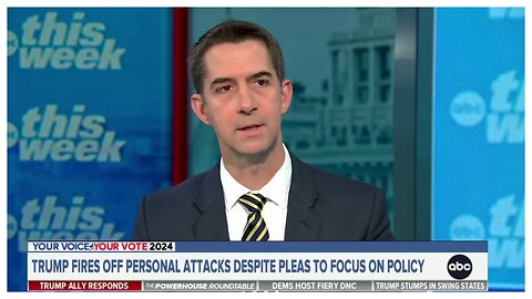 Tom Cotton fires back at Jon Karl on ABC News over Kamala Harris policy flip-flopping