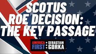 SCOTUS Roe decision: The key passage. Kurt Schlichter with Sebastian Gorka on AMERICA First