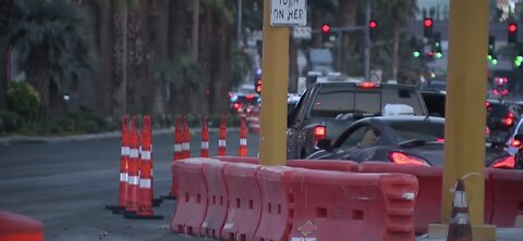 Las Vegas Strip repaving for Formula 1 race causes heavy traffic, delays