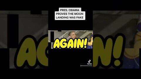 POTUS OBAMA PROVES THE FAKE MOON LANDING IN ONE SENTENCE | #conspiracy Corner #shorts