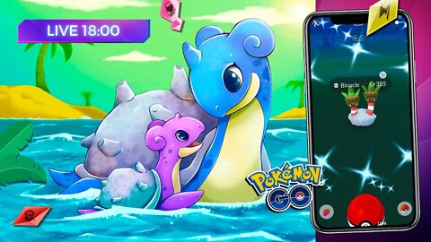 🚶 RARÍSSIMO LAPRAS SHINY! Festival Aquático no Pokémon GO! Lapras, Staryu, Goldeen e mais!