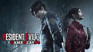 Resident Evil 2 Remake - GamePlay#6 - Tentando me salvar do mega crocodilo e levei um tiro, e agora?