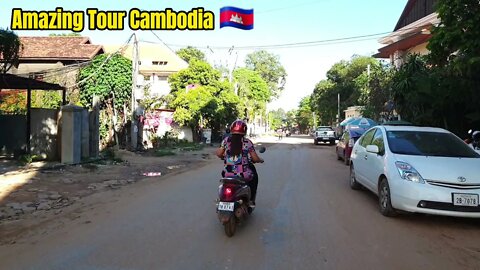 Tour Siem Reap2021, Government Development Preparing Zoom Out Riverside Road /Amazing Tour Cambodia.