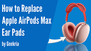 How to Replace Apple Airpods Max Headphones Ear Pads / Cushions | Geekria