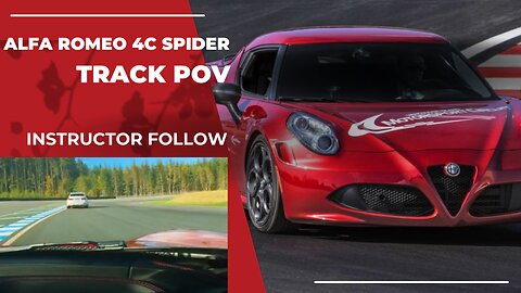 Alfa Romeo 4C TRACK POV following instructor