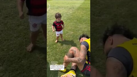 FILHO DO EVERTON RIBEIRO COM O GABIGOL!!!