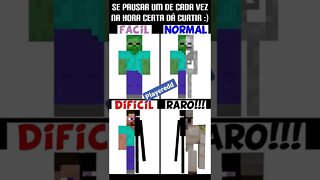 Minecraft: pause na hora certa e comente!!!! #shorts