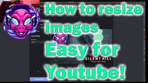 How to resize/memory your photos quick for thumbnails on Youtube | RazKid