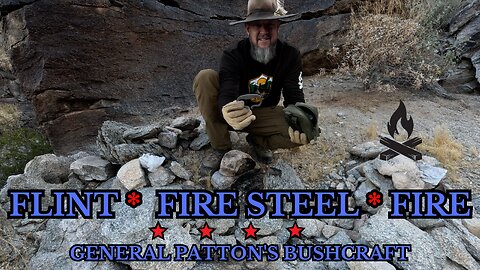 FLINT FIRE STEEL FIRE METHOD IN THE BUSH