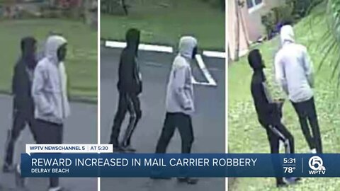 $50K reward offered after letter carrier robbed in Delray Beach