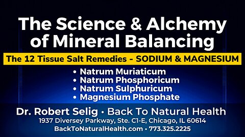 12 Tissue Salts - Natrum Muriaticum, Natrum Phosphoricum, Natrum Sulphuricum, Magnesium Phosphate