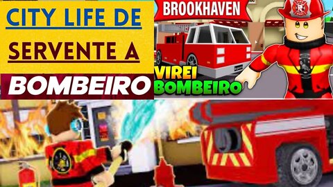 city life roblox parte 1) #City Life#De Servente# a Bombeiro #Parte1