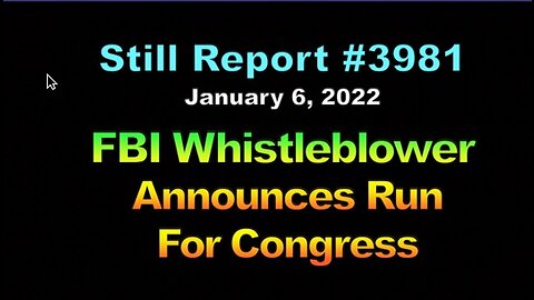 FBI Whistleblower Announces Run For Congress, 3981