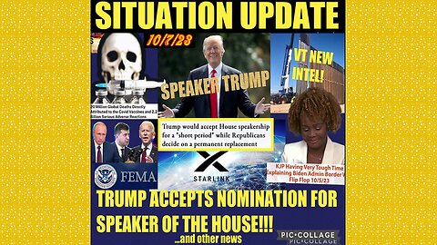 SITUATION UPDATE 10/7/23 - Trump Accepts Nomination For Speaker Of The House, Fed Reserve Bankrupt