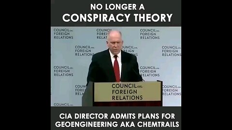 CIA Director ADMITS plans for Geo-engineering aka Chemtrails