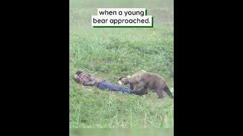 Bear Scares Sleeping Men hd #viralclips