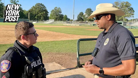 Texas college baseball player struck by stray bullet in bullpen during game