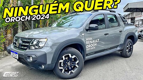 NOVA RENAULT OROCH OUTSIDER 2024 COM MELHOR MOTOR TURBO DA CATEGORIA MAS POUCO EQUIPADA VALE A PENA?