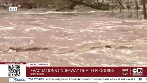 Evacuations underway in Beaver Creek due to flooding