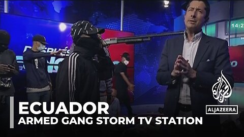 Armed gang storms Ecuador TV studio after state of emergency declared