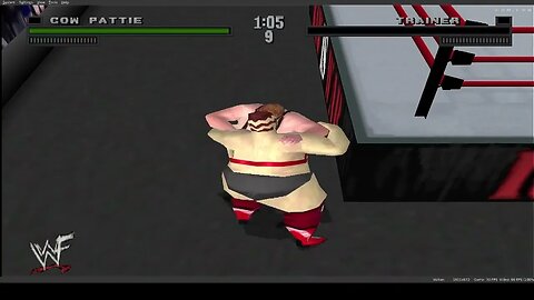 WWF Attitude ps1 or duckstation: cow pattie vs the trainer